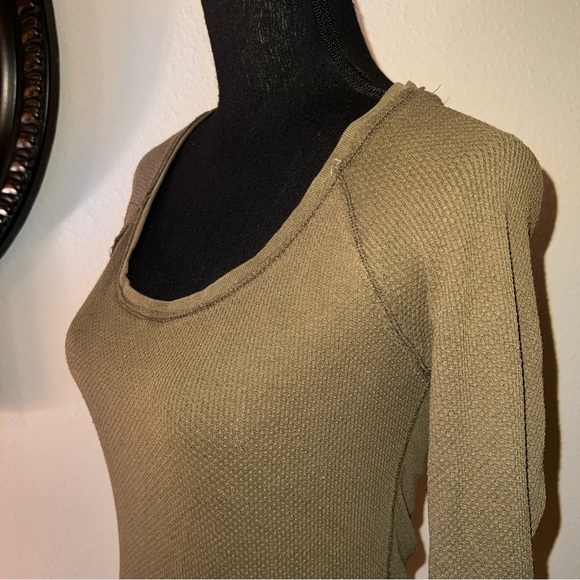 Free People Olive Long Sleeve Top - Picture 3 of 15